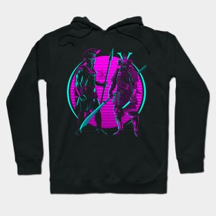 Retro Spartan vs Samurai Hoodie